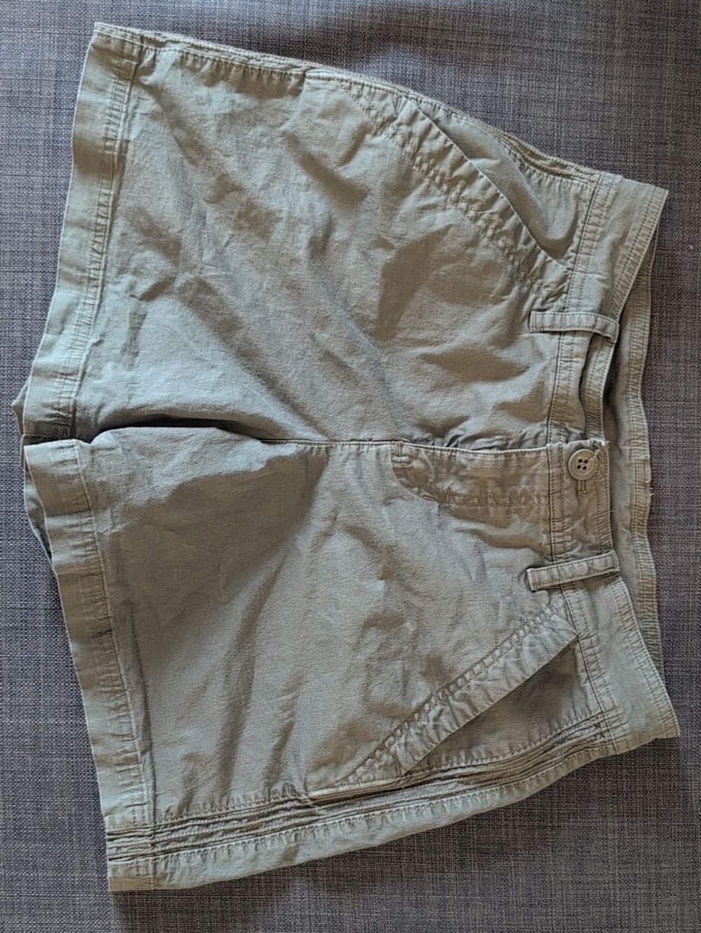 Eddie Bauer Women's Flat-Front Shorts in Olive Green